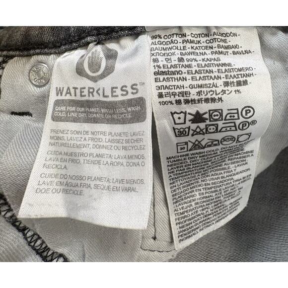 Levi’s 511 Denim Jeans 34x34 Mens Charcoal Gray Straight Leg Waterless - Picture 8 of 10